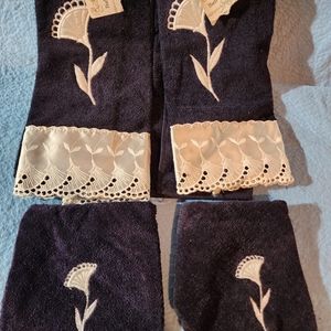 NEW Black Show Towels, Jillian Rose Collection